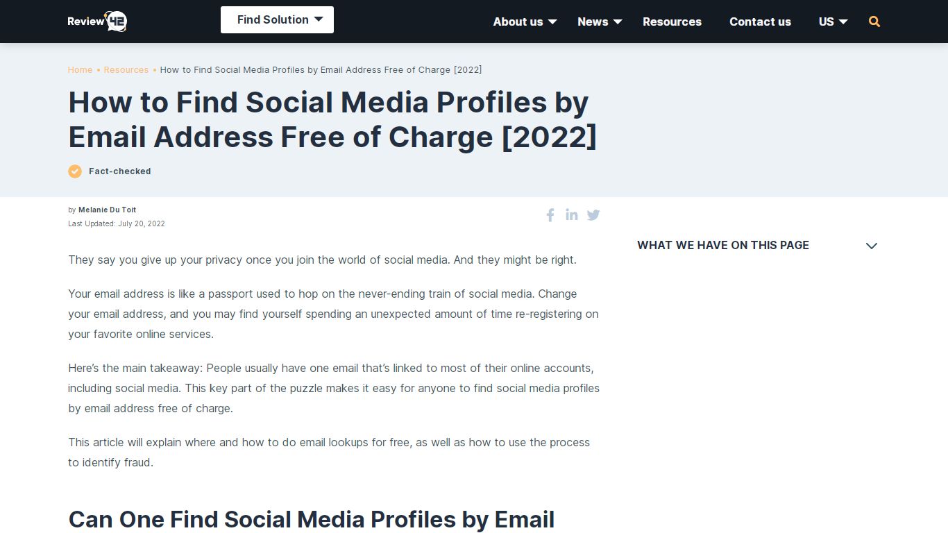 How to Find Social Media Profiles Free of Charge [2022] - Review42